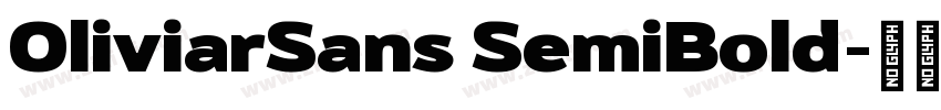 OliviarSans SemiBold字体转换